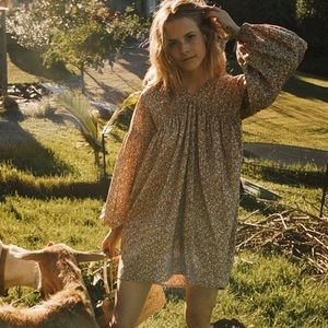 Doên Marguerite Dress in Rust Floral